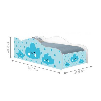 Cama Like Nuvenzinhas Menino Solteiro Com Colchão