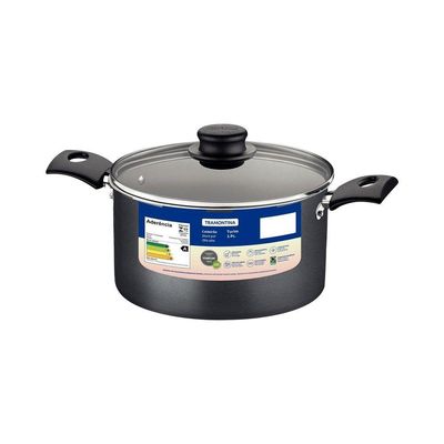 Panela Caldeirão Tramontina Turim 20cm Chumbo Alumínio Antiaderente Starflon Max Tramontina