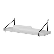 Prateleira-porta Livros Com Metal E Madeira Ou Mdf Life Branco