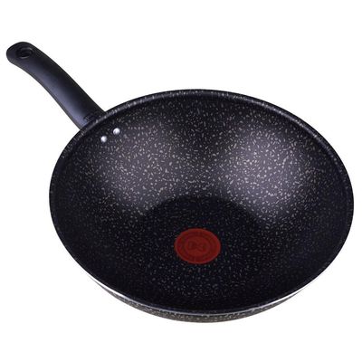 Frigideira Wok 28cm Antiaderente Stone Pro Rochedo Preta