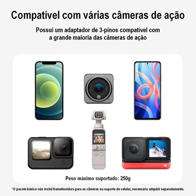 Suporte Clipe Magnético 360° Para Alça De Mochila - Telesin