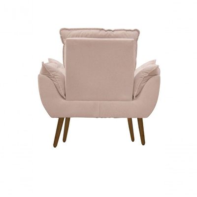 Kit C-2 Poltronas Opala + 01 Puff Opala Elegante Suede Bege