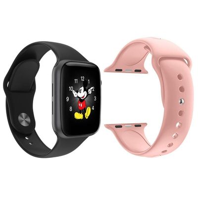 Kit 1 Smartwatch Ld5 Rosa Android Ios+Pulseira Extra Rosa