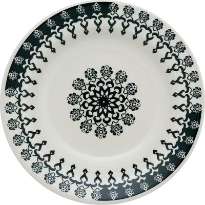 Kit Pratos Rasos E Fundos Donna Folk Oxford® Cerâmica 20 Peças