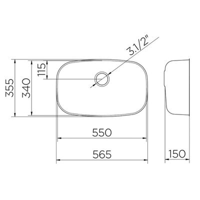 Cuba Docol Invicta 55x34 016966ch Inox Alto Brilho