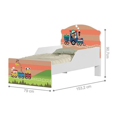 Cama Infantil Tranzinho Fumaça