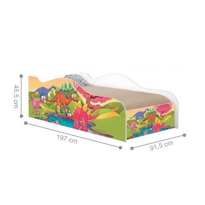 Cama Like Planeta Dinossauros Solteiro