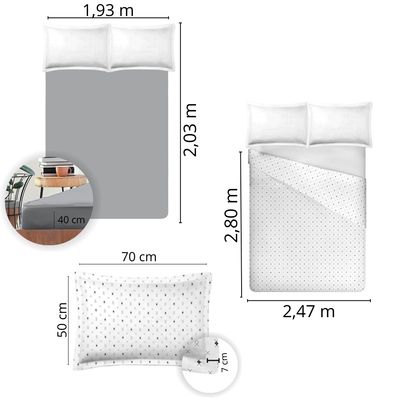 Jogo de Cama King Size 200 Fios Nova América - Marcelo (7770)