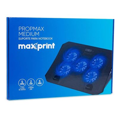 Suporte para Notebook 15,6" Propmax Medium 5 Fans Maxprint