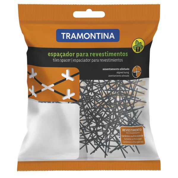 Espaçador Cruzeta Plástico Tramontina 1 mm (Saco com 100 un.)