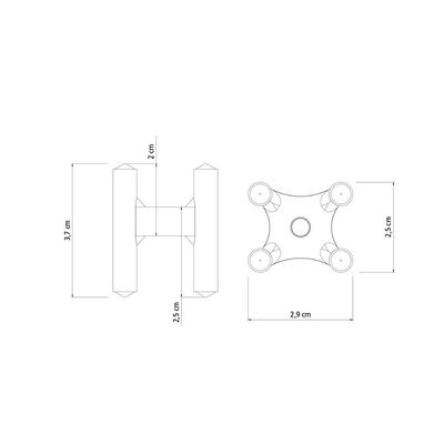 Espaçador Plástico Tipo Cadeirinha Tramontina 20 x 25 mm para Ferragens (Saco com 100 un.)