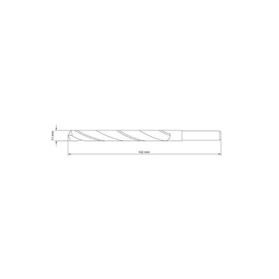 Broca para Aço 11x142 mm Tramontina em Aço Rápido HSS DIN 338
