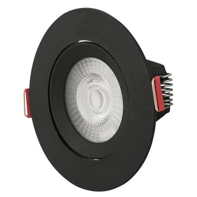 Spot LED Tramontina Redondo 3 W 6500 K Preto com Luz Branca