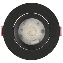 Spot LED Tramontina Redondo 5 W 3000 K Preto com Luz Amarela