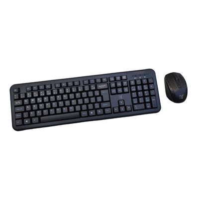 Teclado com Mouse sem Fio Exagon Maxprint Preto