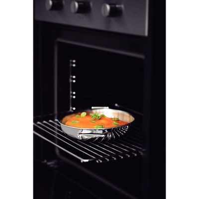 Frigideira Pergaminho Tramontina Grano Aço Inox Corpo Triplo 20 cm 1,2 Litros
