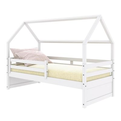 Cama Casinha Slim Rb Com Grade De Proteção Branco Housin