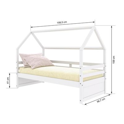Cama Casinha Slim Rb Branco Housin
