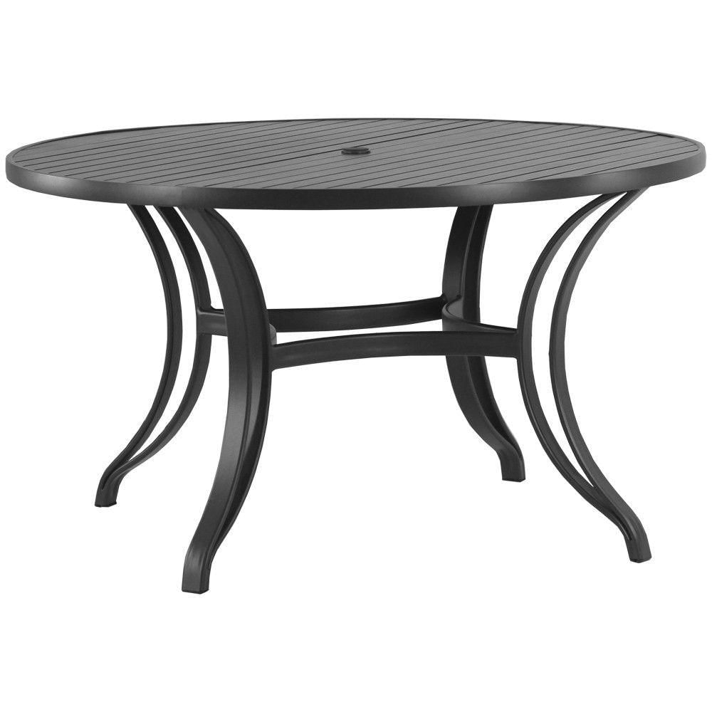 Mesa Em Alumínio Com Tampo Ripado De 150 Cm Trama Original Preto