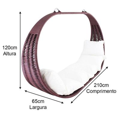 Big Balanço Tailândia Em Alumínio Almofadas Trama Original Pedra Ferro