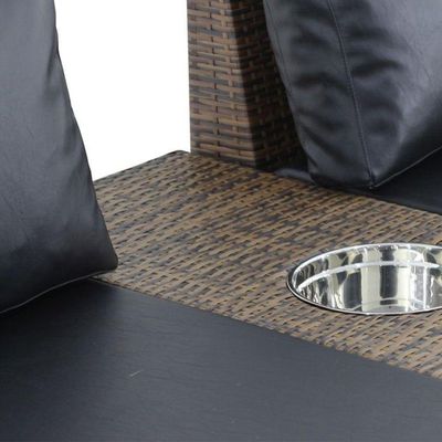 Chaise Recife Em Alumínio Para Piscina Jardim Trama Original Capuccino