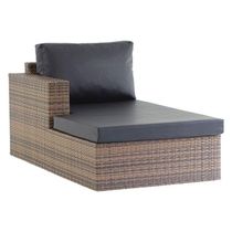 Chaise Recife Em Alumínio Para Piscina Jardim Trama Original Tabaco