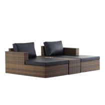Chaise Recife Em Alumínio Para Piscina Jardim Trama Original Tabaco