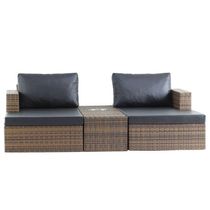 Chaise Recife Em Alumínio Para Piscina Jardim Trama Original Tabaco