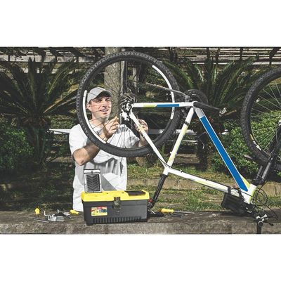Caixa Plástica Para Ferramentas 13" Tramontina Com Bandeja Removível E Trava Metálica Tramontina