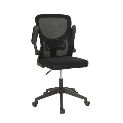 Kit 6 Cadeiras De Escritório Giratória Mônaco Com Relax E Regulagem De Altura - All Black