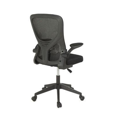 Kit 6 Cadeiras De Escritório Giratória Mônaco Com Relax E Regulagem De Altura - All Black