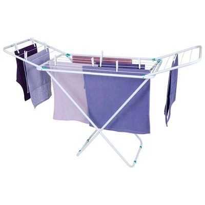 Kit 2 Varal De Chão Com Abas Retrátil Slim Mor