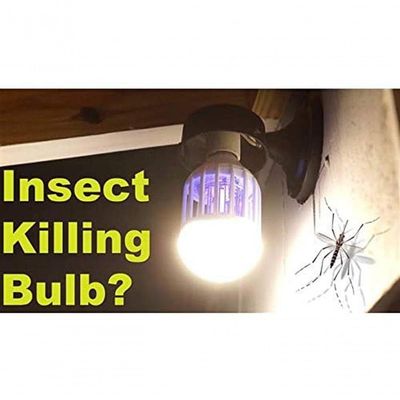 Lâmpada Led Com Mata Mosquito Insetos Elétrico 15W