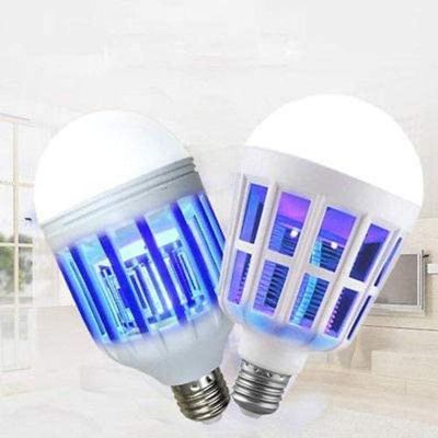 Lâmpada Led Com Mata Mosquito Insetos Elétrico 15W