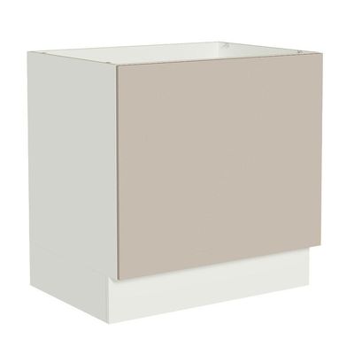 Balcão Para Forno De Embutir 80 X 60 Cm Sem Tampo Branco/crema Agata Madesa Branco/crema