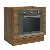 Balcão Para Forno De Embutir 80 X 60 Cm Sem Tampo Rustic Glamy, Stella Madesa Rustic