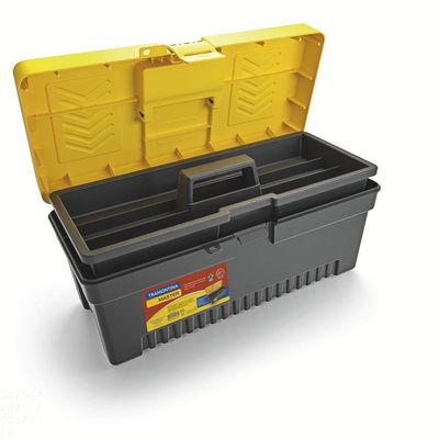 Caixa Plástica Para Ferramentas 17" Tramontina Com Bandeja Removível Tramontina