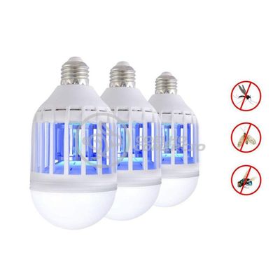 Lâmpada Luz Led Branco 15W Atrai Choque Mosquito Insetos