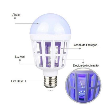 Lâmpada Led Mata Mosquito Uv