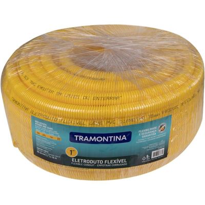 Eletroduto Corrugado Leve Flexível Dn32 1´´ Tramontina 25 M
