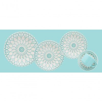 Kit Jogo Café Lanche Oxford Donna Mandala 12 Peças