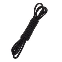 Corda 6mm 20 Metro Preta Polipropileno Náutica Carga Camping