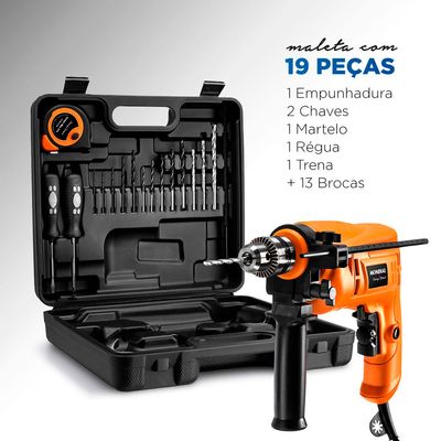 Furadeira Com Impacto Mondial - FI-RH-01M 110V