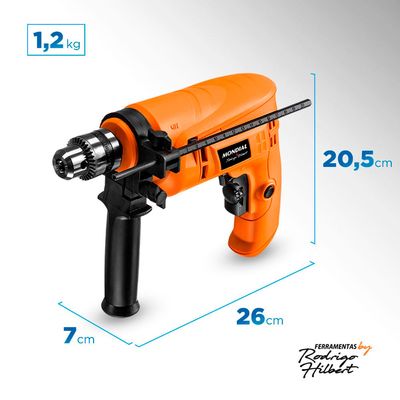 Furadeira Com Impacto Mondial - FI-RH-01M 110V