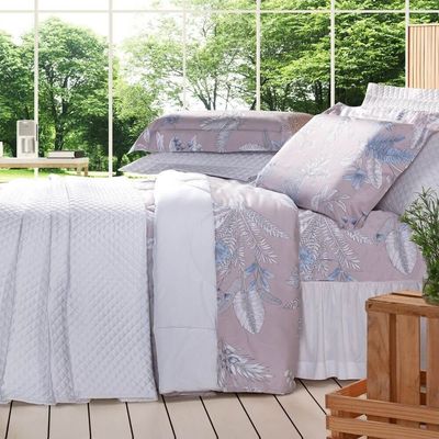 Jogo Cama King Plumasul 400 Fios Urban Garden Atlantic