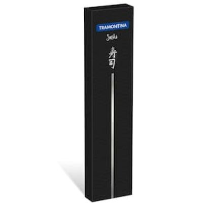 Faca 7" Nakiri Tramontina Sushi Silver em Aço Inox - Marrom