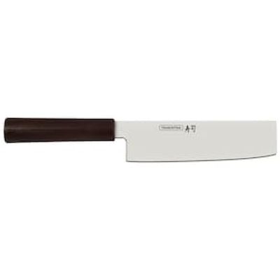 Faca 7" Nakiri Tramontina Sushi Silver em Aço Inox - Marrom
