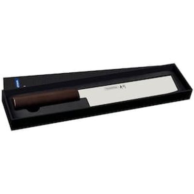 Faca 7" Nakiri Tramontina Sushi Silver em Aço Inox - Marrom