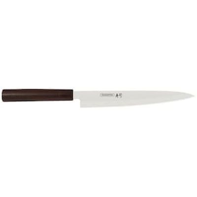 Faca 9" Yanagiba Tramontina Sushi Silver em Aço Inox - Marrom