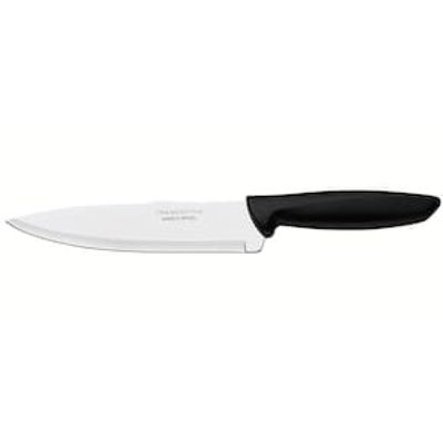 Faca 7" Chef Tramontina Plenus em Aço Inox - Preto
